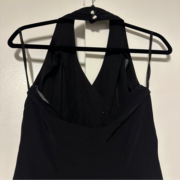 Handmade Halter Contrast Pleated Hem Floral Mini Dress Size Medium - Picture 5 of 7